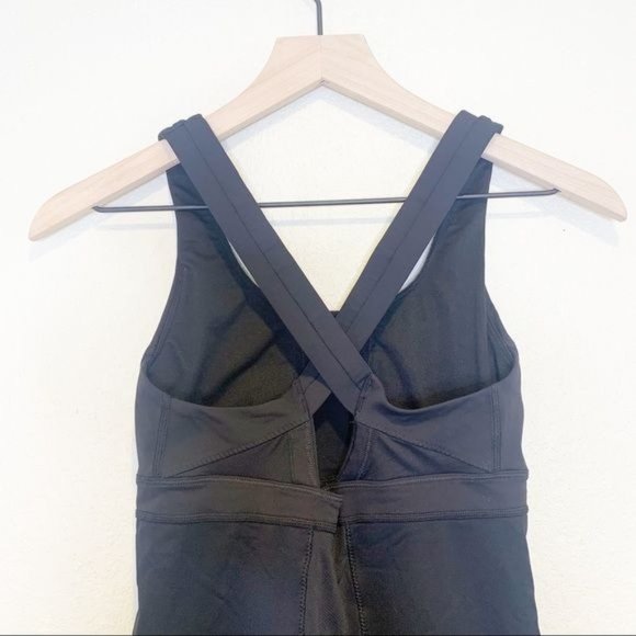 lululemon Black Stuff Your Bra Cross Back Mesh Detail Tank Top - Picture 7 of 9